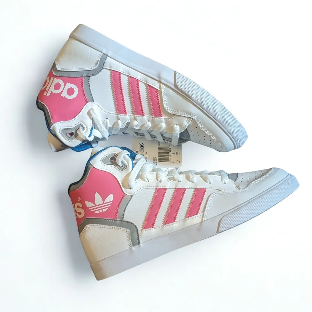 adidas Originals Extaball W High-Top Sneakers Women’s 10.5 NWT Pink White Retro